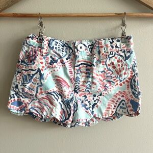 Lily Pulitzer girls scalloped shorts